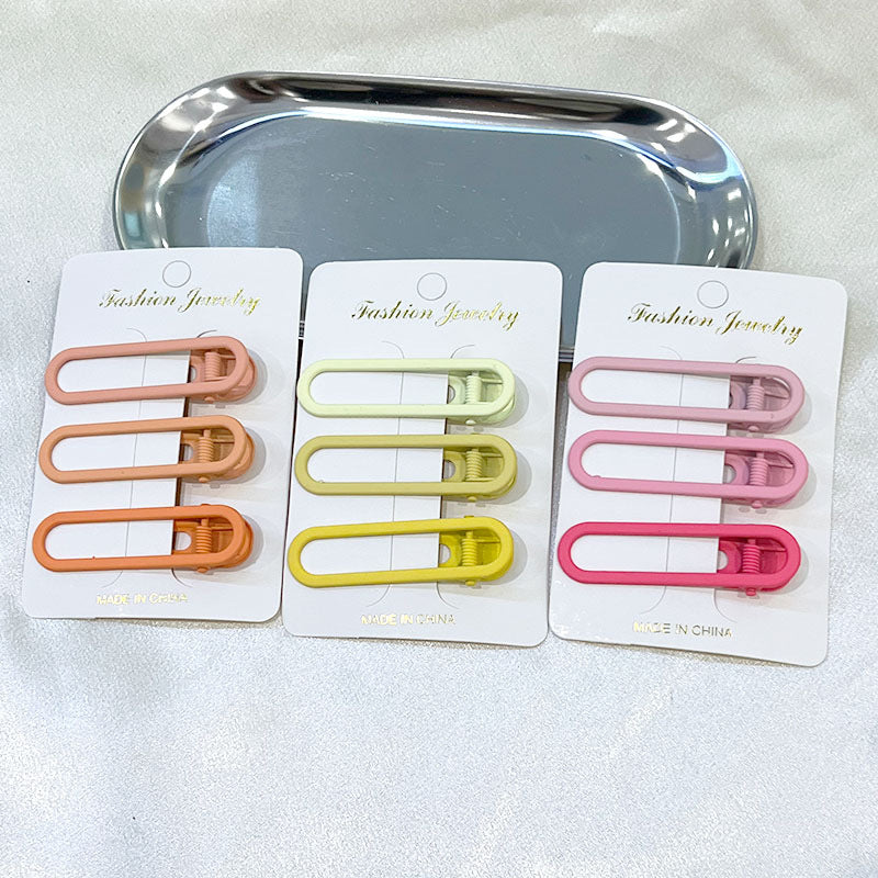 Pinzas Para El Cabello De Metal Lateral De Color Caramelo al por mayor